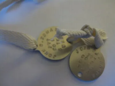 M1924 Dog Tags Between War ReproductionWWII Dog Tags Custom Stamping. • $20