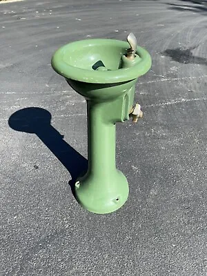 Vintage Chicago Park District School Porcelain Water Pedestal Drinking Fountain • $499.99