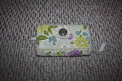 Vera Bradley Turnlock Wallet In  Watercolor  VGC • $16.99