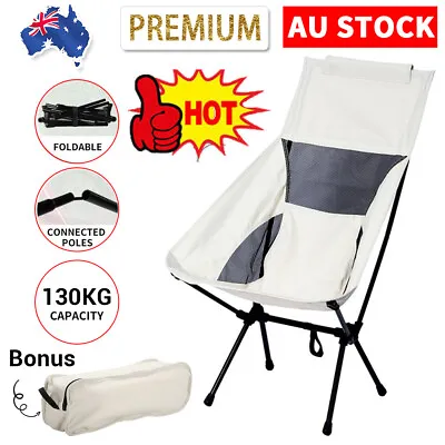 Folding Camping Chairs Portable Camp Chair Travel Hiking Picnic Barbecue Outdoor • $31.99