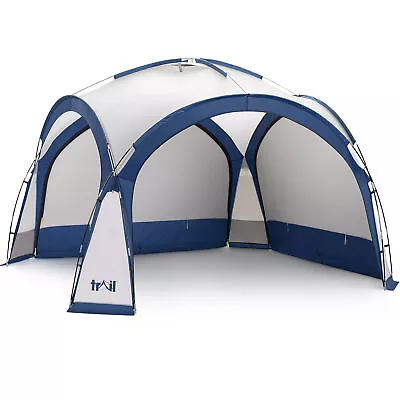 Dome Shelter With Sides Outdoor Event Camping Gazebo UV Waterproof 3.5m X 3.5m • £164.99