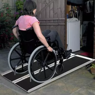 Portable Aluminum Non-Slip Wheelchair Ramp Mobility Scooter Carrier 3FT 36 X 28  • $83.40