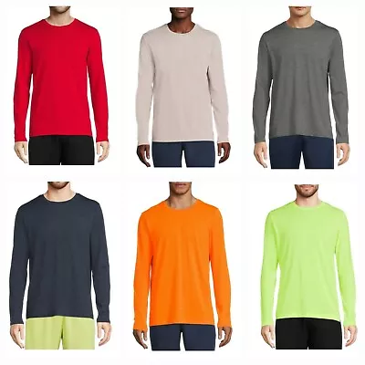 Athletic Works Men's Pick Color Active Long Sleeve Tri-Blend T-Shirts Tee: S-3XL • $9.99