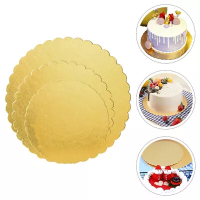  3 Pcs Pizza Circle Cardboard Banana Hanger Color Cake Base Dessert • £8.28