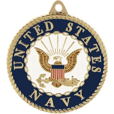 US Navy Crest Keychain Patriotic Key Rings Military Gifts 1 1/2  • $11.95