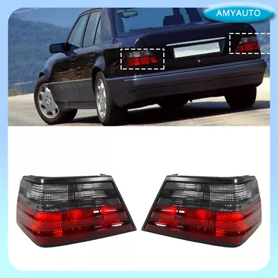 Pair Tail Lights Euro Smoke Brake Lamp For Mercedes Benz W124 E Class 1986-1995 • $89.14