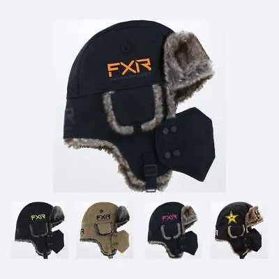 FXR - Trapper Adult Mens Nylon Coated Faux Fur Lining Winter Snowmobile Hat • $22.56