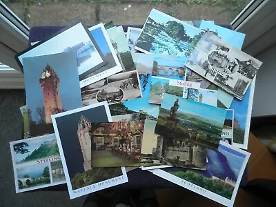 50 Postcards Of Stirlingshire University Wallace Monument Edinample Castle • £5.25