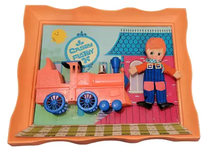 Flatsy Casey With Train In Original Frame Ideal Boy Doll Vintage  • $114