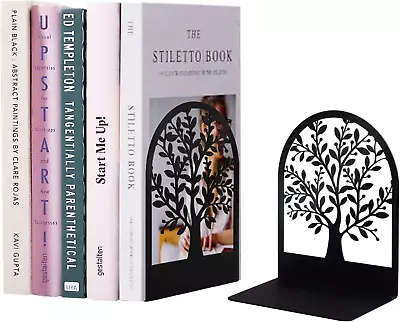 Metal Bookend Tree Of Life Bookend For Shelves Home Decorative Bookends For He • $13.01