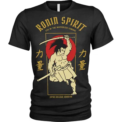 £10.95 • Buy Ancient Hero T-Shirt Samurai Ronin Spirit Japanese Unisex Mens