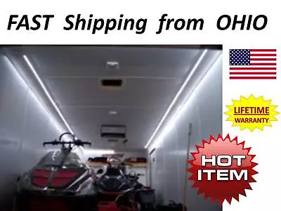 ENCLOSED Race Car Trailer / Hauler FANCY LED Lighting - 12v DC - LOW Consumption • $59