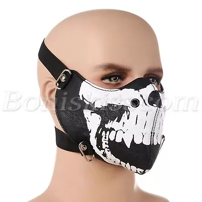 Punk Seal Skull Half Face Mask Ski Neck Snowboard Motorcycle Biker Protection • $10.99