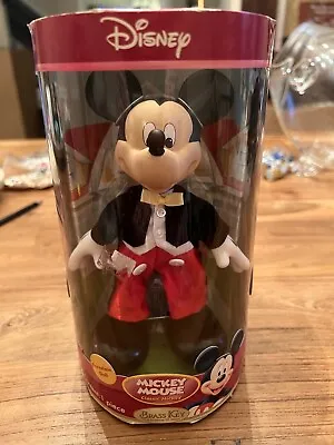 Disney Brass Key Mickey Mouse Porcelain Doll Nib • $35