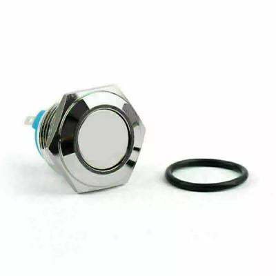 16mm 2 Pin Normally Closed Momentary NC Metal Push Button Switch 36V/2A US • $11.85