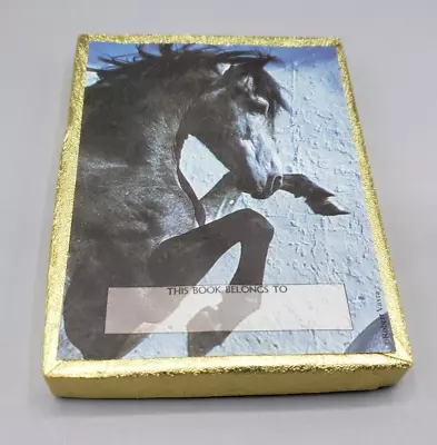 Vintage Antioch Bookplate Black Stallion New In Box 50 Count Horse Gummed Paper • $25.99