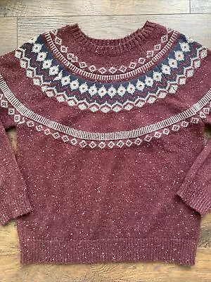 Weatherproof Vintage Womens Fair Isle Ski Confetti Knit Sweater Large EUC C4 • $16.98