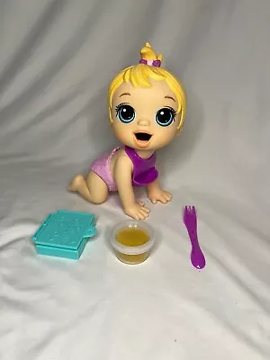 Baby Alive Lil Snacks Baby Doll Eats & Poops With Accessories • $15