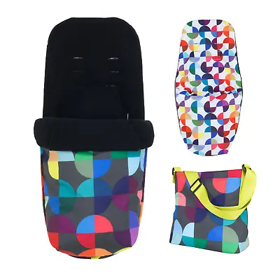 Cosatto Cosy Toes Footmuff & Change Bag Accessory Pack Giggle 2 In 1 Kaleidoscop • £29.95
