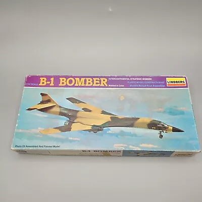 Lindberg 1/144 B-1 Bomber Plastic Model Airplane Kit Open Incomplete No Clear • $12.88
