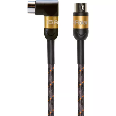 Roland RMIDI-G15A Gold Series MIDI Cable Right-Angle To Straight 15ft • $25.99