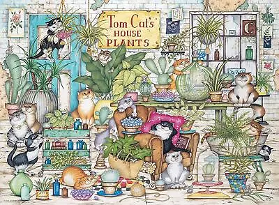 Ravensburger Crazy Cats Tom Cat's House Plants Jigsaw Puzzle (500 Pieces) • £13.93
