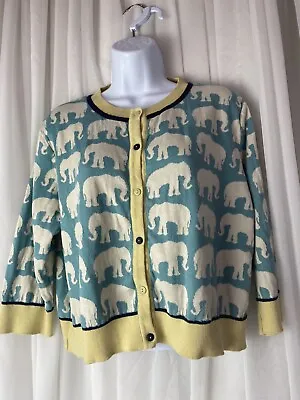 Palava Women’s Size Large All Over Print Elephants Cardigan Multi Color • $49.99