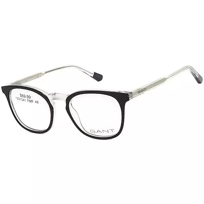 Gant Women's Eyeglasses Black/Crystal/Silver Cat Eye Shaped Frame GA3164-3 005 • $11.99