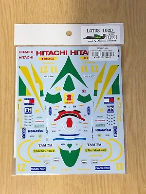 Museum Collection Decals - 1/20 Lotus 102D MC-D484 For Tamiya • £24.99
