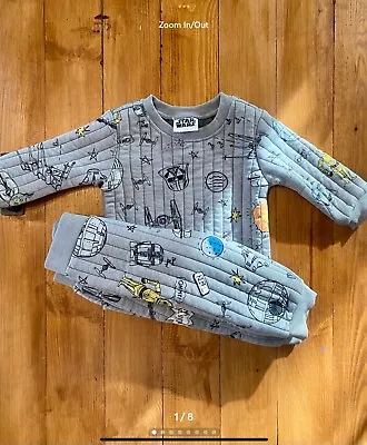 NEW Disney Star Wars Graphic Print Sweatsuit 12 Mos BRAND NEW • $21