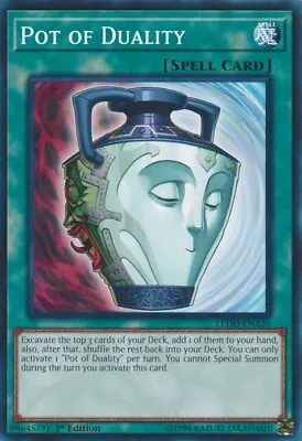 Yugioh! Pot Of Duality - LEDD-ENA26 - Common - 1st Edition Near Mint English • $1.04