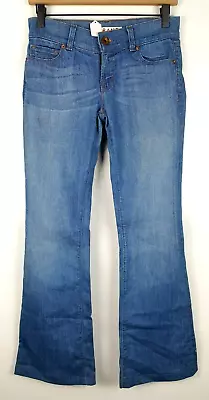 J BRAND Women's LOVESTORY Denim Jeans Sz 25 Flare Leg Cotton Blend Stretch Blue • $22.39