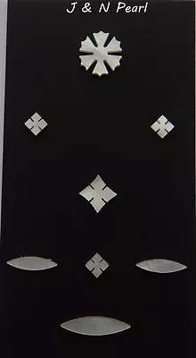 White Mother Of Pearl 42 Snowflake Inlay Set For Martin Style Guitar Fingerboard • $15.99