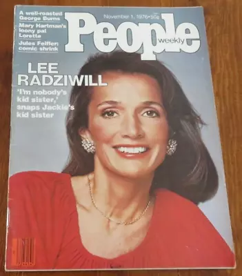 PEOPLE Magazine November 1  1976 LEE EADZIWILL Nadia Comaneci GEORGE BURNS Mary • $9.41