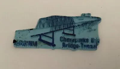 Chesapeake Bay Bridge-Tunnel Virginia Rubber Fridge Magnet • $2.49