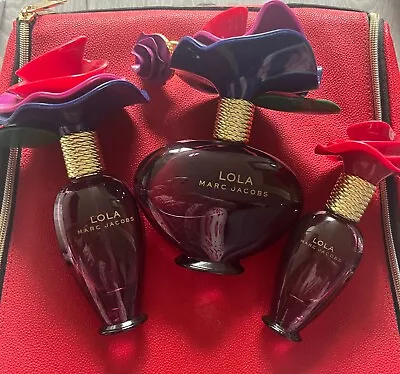 Lola Marc Jacobs Discontinued And Rare Bundle 100ml 50ml 30ml & 2 Ring Collector • £80