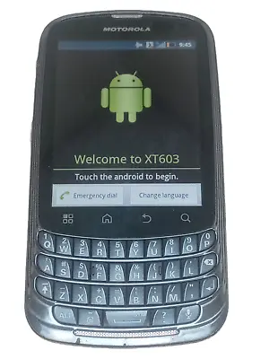Motorola XT603 Admiral 4GB Sprint Smartphone In Black W/Physical Keyboard  Reset • $12.99