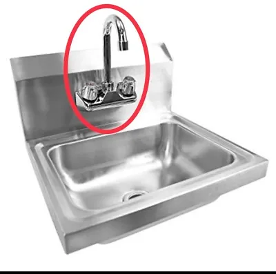 Hand Wash Sink TAP ONLY REPLACEMENT For Commercial Catering Kitchen Steel • £48