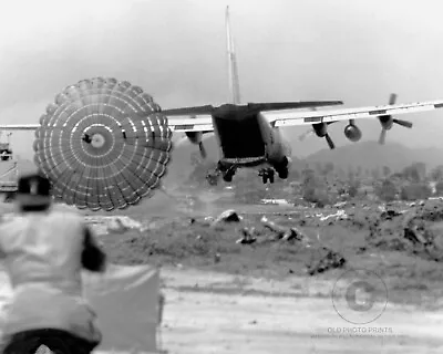 C-130 Hercules Supply Mission 1966 Photo 1st Cavalry Div At An Khe Vietnam 8X10 • $7.99