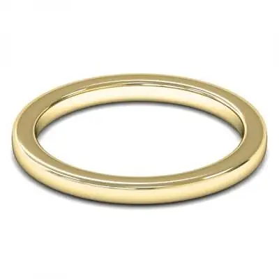 18ct Yellow Gold 2mm Super Deluxe Cushion Court Wedding Ring • £419