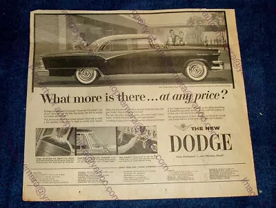1955 DODGE Custom ROYAL LANCER NEWSPAPER AD - Original 14x15  Advertisement • $19.99