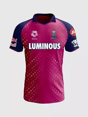 IPL Rajasthan Royals 2024 Jersey Shirt T20 Cricket India RR TATA Free Shipping • £14.99