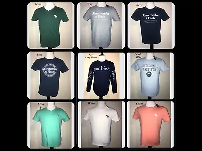  NWT Men's Abercrombie & Fitch Tees M L Gray White Mint Blue Coral Green T-shirt • $17.99