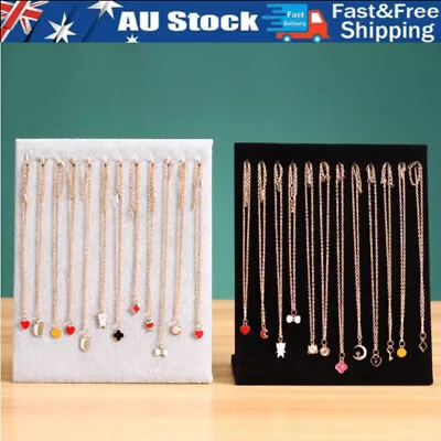 Hooks Jewelry Organizer Display Stand Necklace Dangling Pendant Chain Rack Board • $19.88