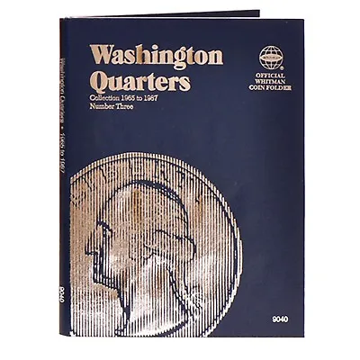Whitman Coin Folder 9040 Washington Quarter #3 1965-1987  Album/Book   25 Cent • $4.39
