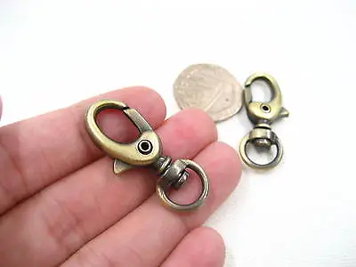 2ps Small Bag Clasps Lobster Swivel Trigger Clip Snap Hook DIY Bag Hook Supplies • £2.99