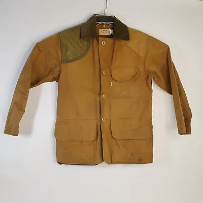 Vintage SAFTBAK Men's Hunting Jacket Duck Bird Field Coat Game Pouch Med 40 USA • $55