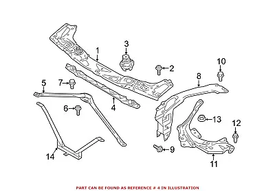 Genuine OEM Radiator Support Panel Seal For Mini 51647347596 • $33.70