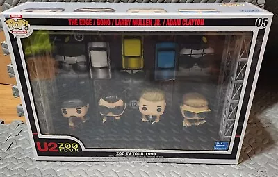 U2 Zoo Tv Tour Deluxe  1993 Funko Pop Moment Vinyl Figures Walmart Exclusive  • $35