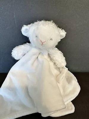 Plush Carter's Lamb Lovey Security Blanket Pacifier Holder Velour Plush White • $9.99